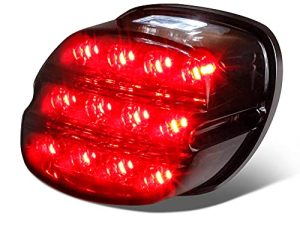 QUASCO Led Motorcycle Brake Tail Light Smoked Lens Taillight Compatible with Harley Road King Electra Glide Ultra Classic XL883 XL883L