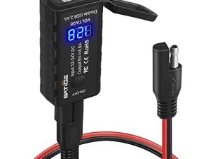 BATIGE 4.8A Dual USB SAE to USB Adapter Motorcycle USB Charger