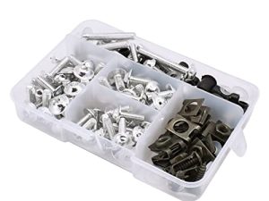 Universal Motorcycle Fairing Screws Windscreen Aluminium Screw Body Spring Bolts Nuts Kit For Yamaha Kawasaki Suzuki BMW etc Silver
