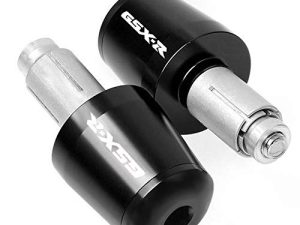 7/8"22mm Motorcycle Handlebar Ends Aluminum Handle Bar Grips Plugs Caps For Suzuki GSXR GSX-R 600 750 1000 (Black)