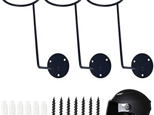 YOOHUA 3PCS Helmet Holder Rack Hook Helmets Stand Wall Mount Jacket Hanger Motorcycle Accessories