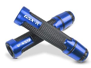 7/8'' 22mm Motorcycle CNC Aluminum Powersports Handlebar Grips with Grip ends Fit For GSXR 125 250 300 600 750 1000 Blue