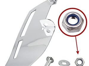 FOVPLUE Motorcycle Rider Footboard Heel Guard，Footboard Heel Guard for Harley Davidson Road Glide Road King Electra Glide Street Glide Ultra Limited FLHTK Fat Boy Tri Glide Ultra Chrome