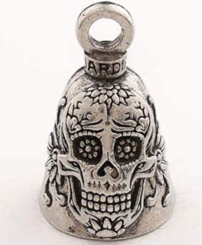 Sugar Skull Guardian Bell Motorcycle Accessory Sugar Skull Guardian Bell Motorcycle Accessory