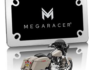 Mega Racer Chrome Harley Davidson Motorcycle License Plate Frame