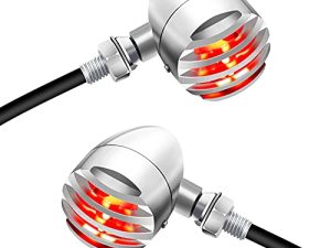 NTHREEAUTO LED Turn Signals Motorcycle Blinkers Universal Bullet Rear Indicator Compatible with Harley Dyna