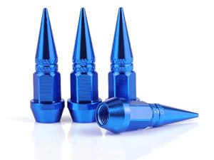 SINGARO 45mm Spiked Aluminum Stem Valve Caps