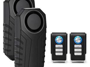 USUPERINK 2 Set Wireless Bike Alarm with Remote