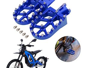 Dirt Bike Foot Pegs Motorcycle Footpegs Foot Pedals Rests CNC For Sur Ron Light Bee S/X Segway X260 X160 CRF150F 2003-2019 CRF230F 2003-2019 Blue