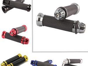 Univeral Motorcycle 7/8" Handlebar Hand Grips Compatible with Honda CBR1000RR/600RR CB1000R 500RR(Gray)