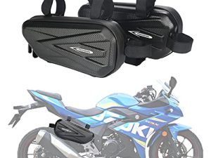 Motorcycle Tail Bag Saddle Bag Bike Waterproof Frame Bag EVA Hard Shell Side Hanging Bag Seat Tube Accessories Storage Packge 2Pcs
