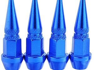 Abfer Spike Valve Stem Caps Long Wheel Tire Pressure Cover Air Cap Fit for Most Vehicle Car Truck Bike Motorcycle