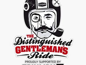 The Gentleman Drives A Triumph Motorcycle Sticker Vinyl Decal Wall Laptop Window Car Bumper Sticker 5"