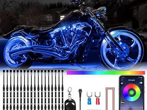 SHINIGHT 18 Pcs Motorcycle LED Light Kits