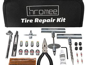 Hromee 56 Pieces Tire Repair Tools Kit for Car