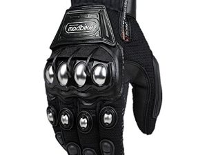 ILM Steel Knuckle Touchscreen Motorcycle BMX MX ATV MTB Motocross Dirt Bike Racing Downhill Tactical Gloves (L