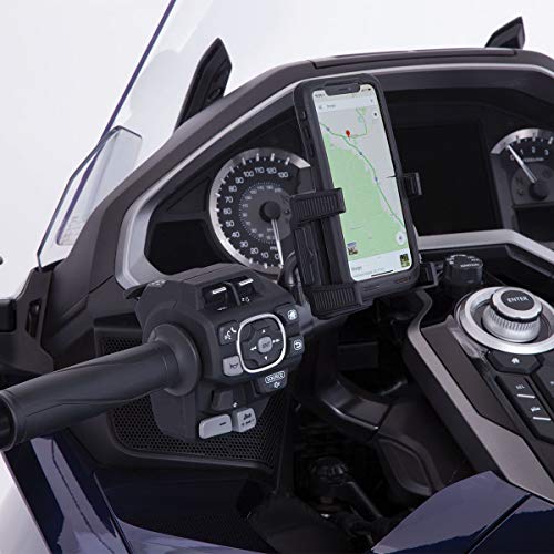 Goldstrike Smartphone Holder with Black Left Side Accessory Mount for Gold Wing Goldstrike Smartphone Holder with Black Left Side Accessory Mount for Gold Wing