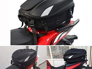 Motorcycle Seat Bag Tail Bag - Dual Use Motorcycle Backpack Waterproof Luggage Bags Motorbike Helmet Bag Storage Bags Motorcycle Dirt Bike Accessories