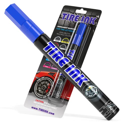 Tire Ink | Paint Pen for Car Tires | Permanent and Waterproof | Carwash Safe (1 Pen Tire Ink | Paint Pen for Car Tires | Permanent and Waterproof | Carwash Safe (1 Pen