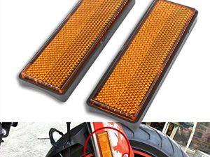 ZUTESU Motorcycle Safety Reflector Reflective Sticker Front Fork Leg Tail Brake Stop Marker Part Compatible with Ducati Monster ATV Dirt Bikes