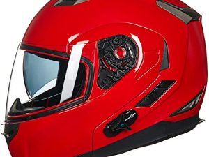 ILM Bluetooth Integrated Modular Flip up Full Face Motorcycle Helmet Sun Shield Mp3 Intercom Model 953PRO (S