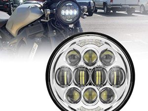 LX-LIGHT New Upgrade 80W 5-3/4 5.75 inch LED Headlight with DRL Compatible with Sportster Iron 883 1200 Dyna Street Bob FXDB