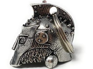 Gladiator Motorcycle Biker Bell Accessory or Key Chain for Luck