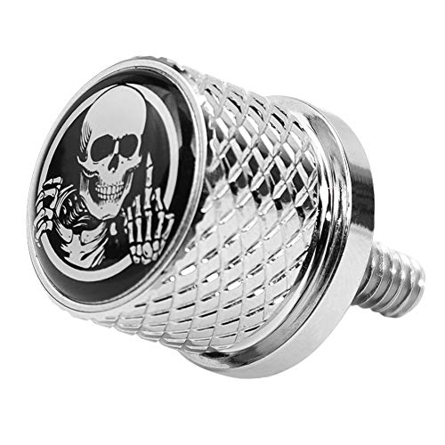 Stainless Knurled Fender Seat Bolt Screw 1/4"-20 Thread Compatible with Harley Sportster Touring Softail Dyna CVO Electra Glide Street Glide 1996-2020- Skeleton Middle Finger Stainless Knurled Fender Seat Bolt Screw 1/4"-20 Thread Compatible with Harley Sportster Touring Softail Dyna CVO Electra Glide Street Glide 1996-2020- Skeleton Middle Finger