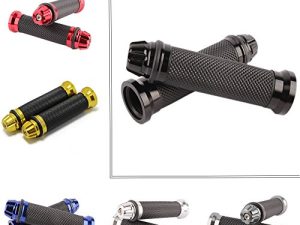 MOTORCYCLE 7/8" HAND GRIPS HANDLE BAR GEL FOR YAMAHA YZF 600 R6 Suzuki GSXR 1000(Black)