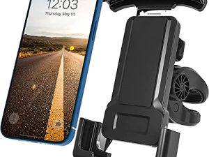 Asunby Bike Phone Holder Mount Motorcycle Handlebar Phone Mount Clamp