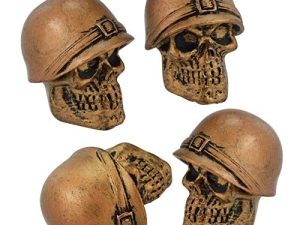 Lunsom Skull Style Tire Valve Cap Cool Stem Caps Car Air Stems Cover Accessory Fit Most Vehicle