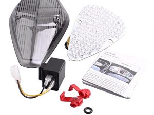 Luckmart Smoke Lens Integrated Motorcycle LED Taillight for VTX 1300 Retro 2002-2008