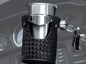 Motorcycle Cup Holder with Perch Mount，Chrome
