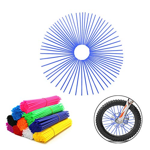 72Pcs Universal Spoke Skins Covers,Wheel Spoke Wraps Skins Pipe Trim Decoration Protector For Motorcycle Dirt Bike Yamaha Honda BMW Suzuki Kawasaki (Dark Blue) 72Pcs Universal Spoke Skins Covers,Wheel Spoke Wraps Skins Pipe Trim Decoration Protector For Motorcycle Dirt Bike Yamaha Honda BMW Suzuki Kawasaki (Dark Blue)