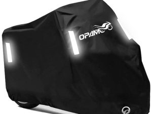 Motorcycle Scooter Cover Waterproof Outdoor - Large Medium XL 250cc 150cc 50cc Scooter Shelter for Harleys All Weather Motorbike Protection with Lock Holes Tear-Proof Heavy-Duty Durable Fit up to 96”