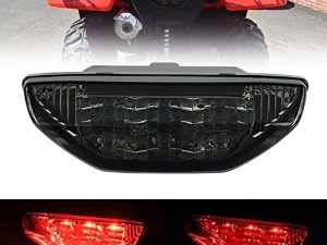Cavauu ATV Motorcycle LED Tail Light Waterproof Honda TRX Brake Lamp Compatible with 250 300 400EX Rancher 420 TRX400X 500 700(1 PCS) (Black)