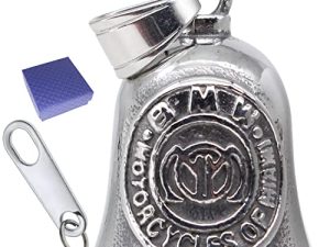 amavoler Motorcycle Bell With Motorcycle Bell hanger- bells accessory or key chain for luck on your journey