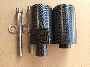 HTTMT MT219-007-CN Motorcycle No Cut Frame Slider Crash Protector Compatible with 2004 2005 Suzuki GSXR 600 750 Carbon (Left & Right Sides) (B00KZ8F9G2)