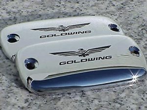 i5 Chrome Fluid Caps compatible with Honda Goldwing Gold Wing GL1500 GL1800 GL 1500 1800