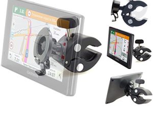 Heavy Duty Bike Motorcycle Clamp Mount Holder for Garmin Nuvi 52LM 54 55LMT 56LMT 57LMT 58LMT 66 67 68 2557 2559LMT 2597 2598 2639 2689 2699 Drive DriveSmart 51 60 61 62 63 65 67 LMT T GPS