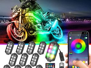 Chipcolor 12 Pcs Motorcycle LED Light Kit