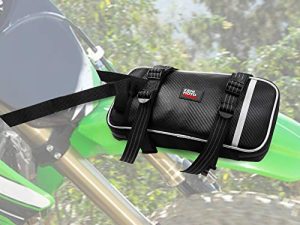 kemimoto Motorcycle Front Fender Bag Dirt Bike Fender Bag Comes with Tool Roll Bag Dirt Bike Tool Bag Motorcycle Fender Pack Kit Motocross Enduro Fender Bag Dual Sport Riding No Drilling