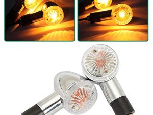 INNOGLOW Motorcycle Turn Signals Lights Bullet Blinkers Indicators Amber Light Universal 2Pcs 12V for Harley Yamaha Suzuki