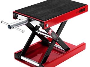 VIVOHOME Steel Motorcycle ATV Wide Deck Scissor Lift Jack Crank Hoist Stand 1100 lbs