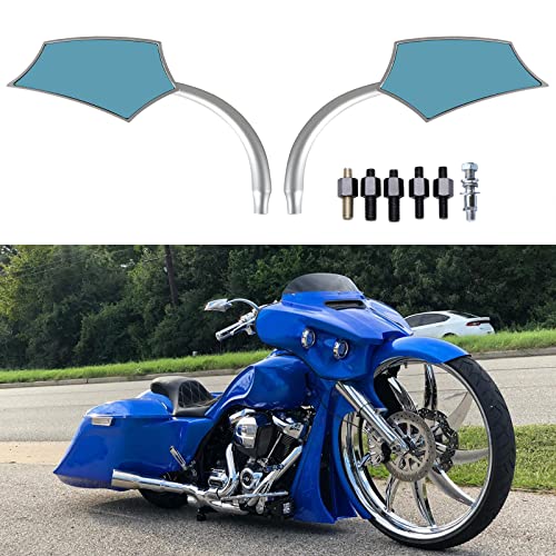 8mm/10mm Motorcycle Rear View Side Mirrors Compatible With Cruiser Chopper Sportster Dyna Softail Street Bike Scooter Dirt Bike and More 8mm/10mm Motorcycle Rear View Side Mirrors Compatible With Cruiser Chopper Sportster Dyna Softail Street Bike Scooter Dirt Bike and More