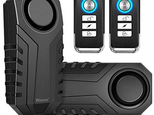 Wsdcam Bike Alarm with Remote 2 Pack