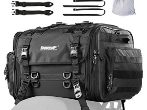 Rhinowalk Motorcycle Tail Bag 40-60L Motorcycle Rear Seat Bag