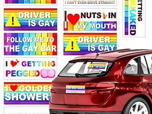 TIESOME Funny Prank Car Stickers